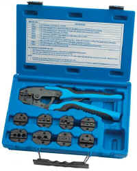 Tool case with pipe flaring kit and instructions.