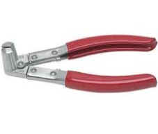 Pliers with red handles.