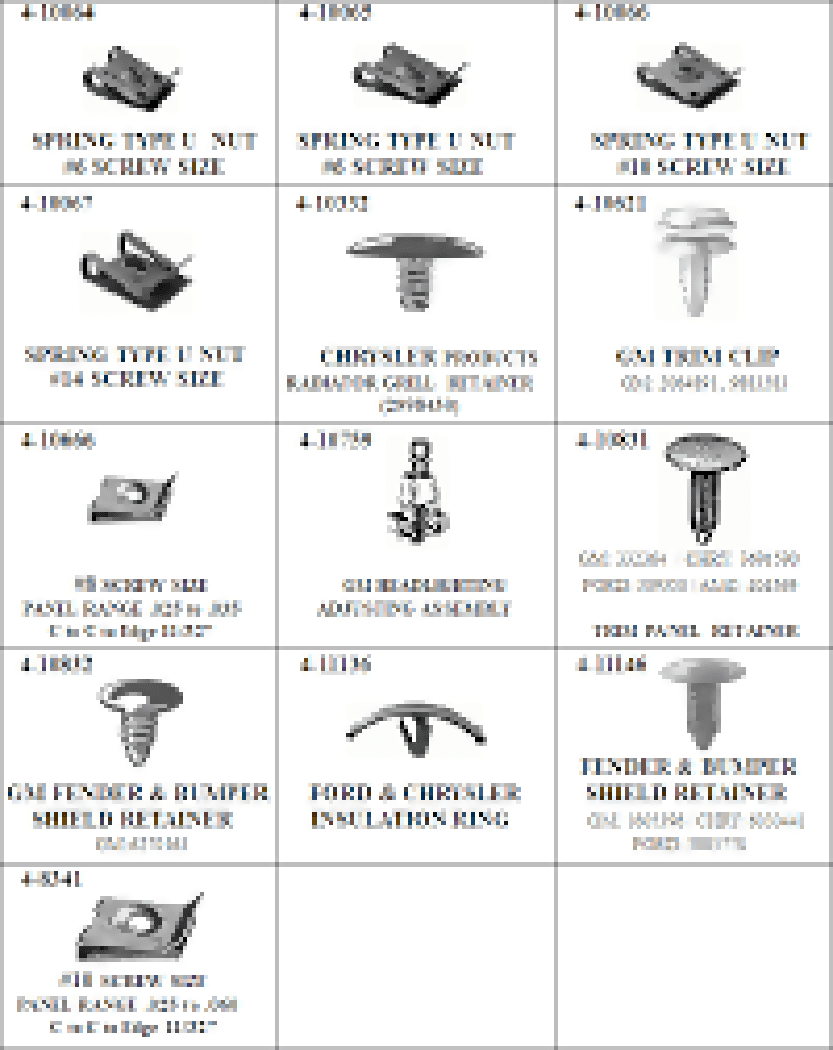A bunch of different types of nuts and bolts