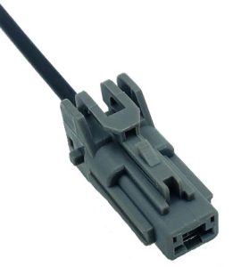 Multi-pin electrical connector with cable.