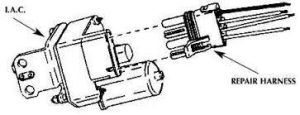 A drawing of an electric motor and its components.