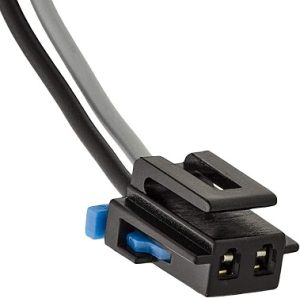 Power cord with a three-prong plug on a white background.