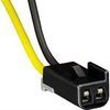 Power cable with a three-pronged plug and a yellow cord.