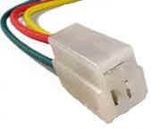 A white wire with three wires attached to it.