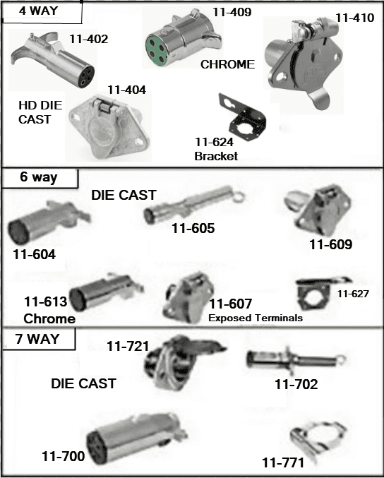 A number of different types of metal parts