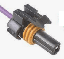 A close up of an electrical connector